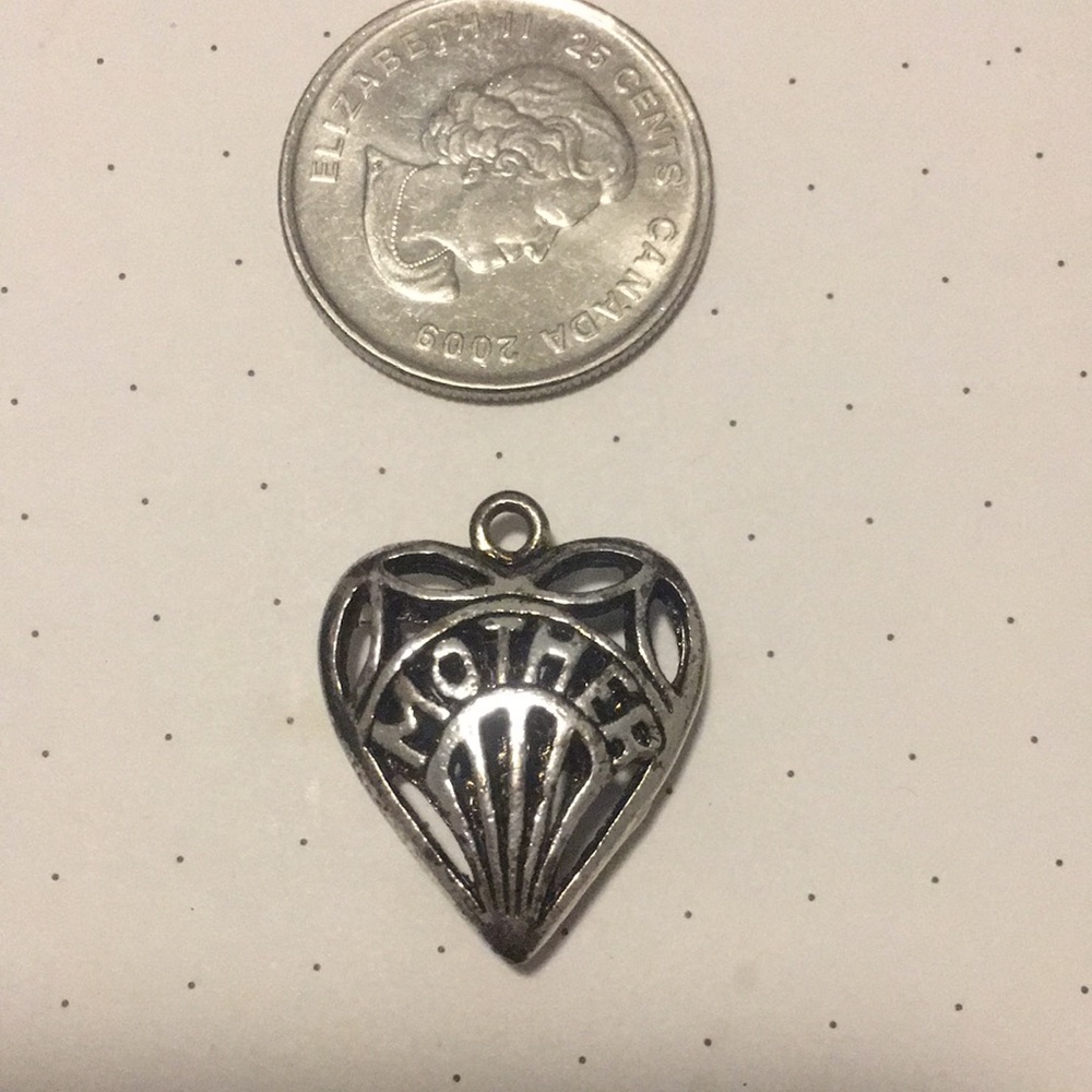 Vintage Antique Silver Mother Pendant